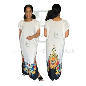 Elegant Floral Maxi MuuMuu Dress